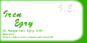 iren egry business card